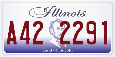 IL license plate A422291