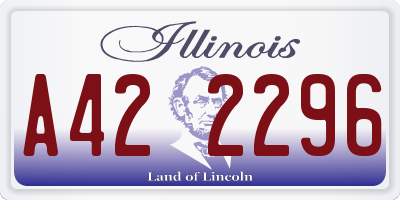 IL license plate A422296