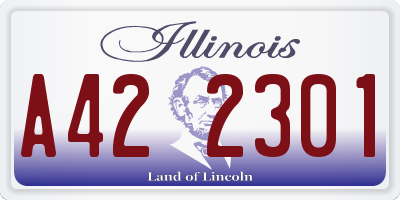 IL license plate A422301