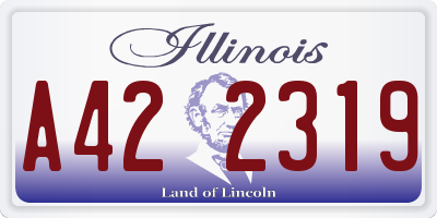 IL license plate A422319