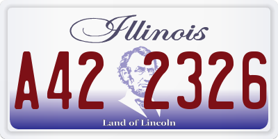 IL license plate A422326
