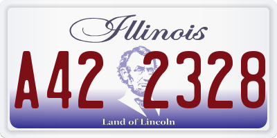 IL license plate A422328