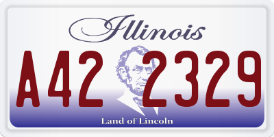 IL license plate A422329