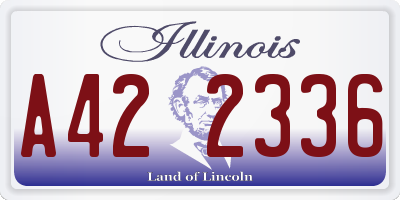 IL license plate A422336