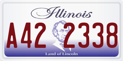IL license plate A422338