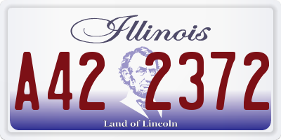 IL license plate A422372