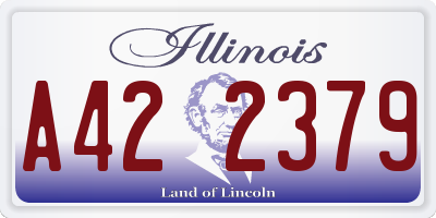 IL license plate A422379