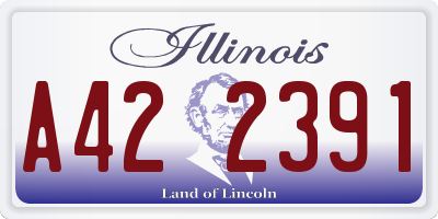 IL license plate A422391