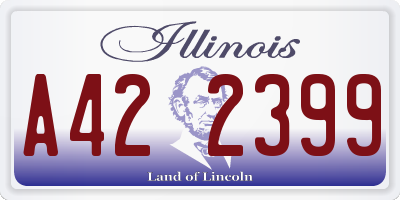 IL license plate A422399