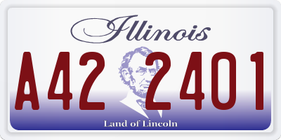 IL license plate A422401