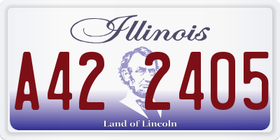 IL license plate A422405