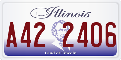 IL license plate A422406