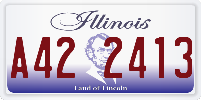 IL license plate A422413