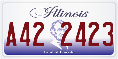 IL license plate A422423