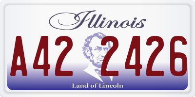IL license plate A422426