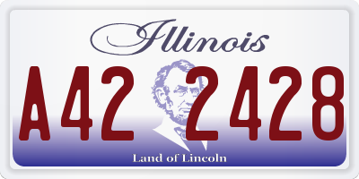 IL license plate A422428