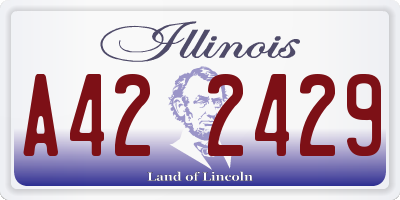 IL license plate A422429