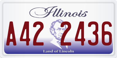 IL license plate A422436