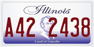 IL license plate A422438