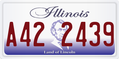 IL license plate A422439