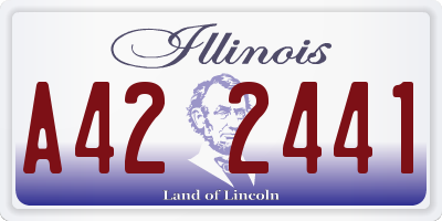 IL license plate A422441