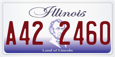 IL license plate A422460