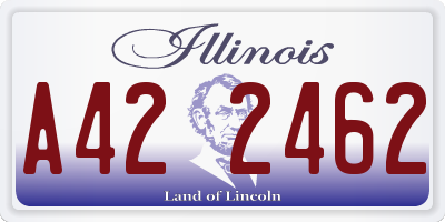 IL license plate A422462