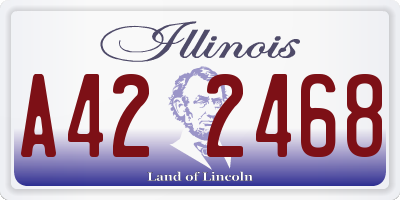 IL license plate A422468