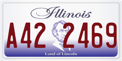 IL license plate A422469