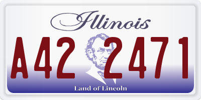 IL license plate A422471