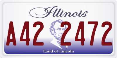 IL license plate A422472