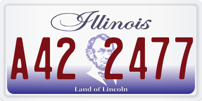 IL license plate A422477