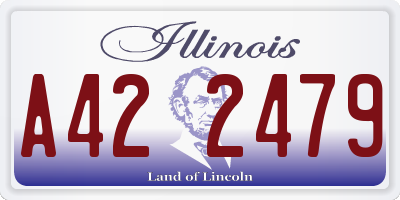 IL license plate A422479