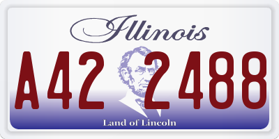 IL license plate A422488