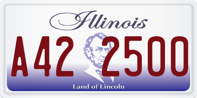 IL license plate A422500