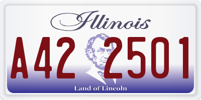 IL license plate A422501
