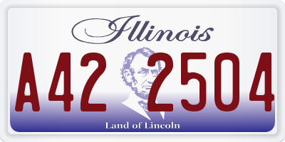 IL license plate A422504