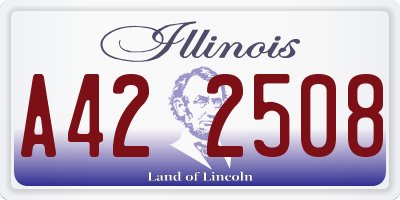 IL license plate A422508