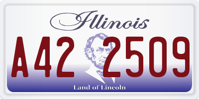 IL license plate A422509