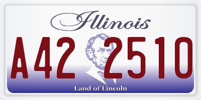 IL license plate A422510