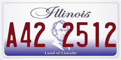 IL license plate A422512