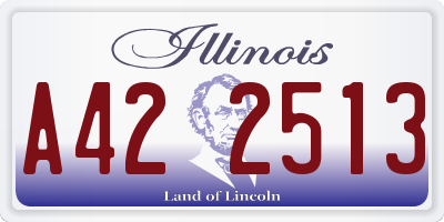 IL license plate A422513