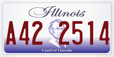 IL license plate A422514