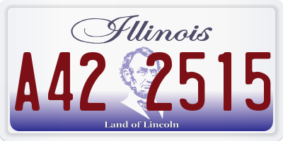 IL license plate A422515