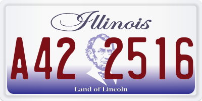 IL license plate A422516