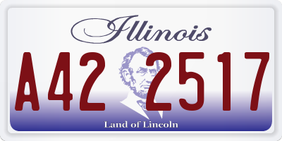 IL license plate A422517