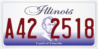 IL license plate A422518