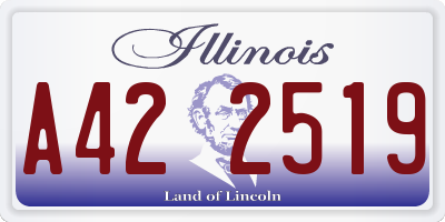 IL license plate A422519