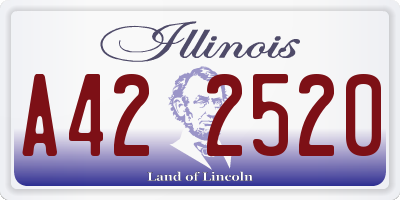 IL license plate A422520