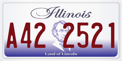 IL license plate A422521